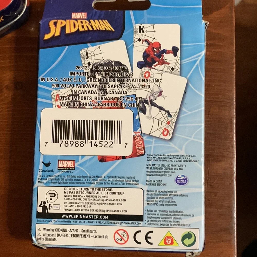 Marvel Spider-Man Puzzle and Jumbo Playing Cards Set
